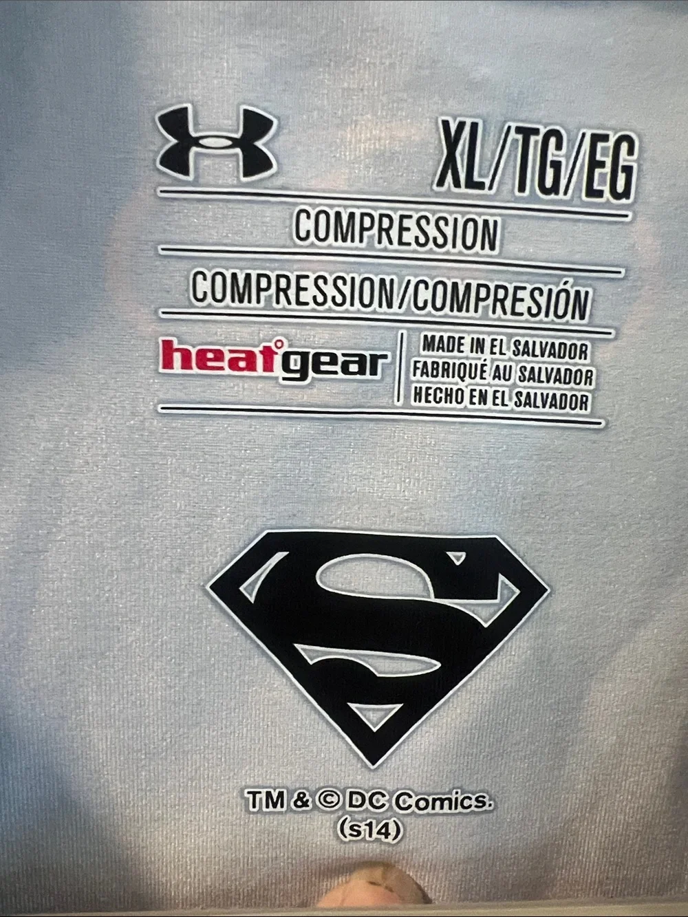Under Armour Blue Long Sleeve with Superman Shield
